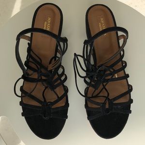 Aquazzura  Black XO-Roma Platform